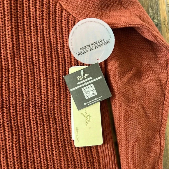 NWT RD Style Knit Womens Sweater Rust Color Size XXL - Picture 11 of 16
